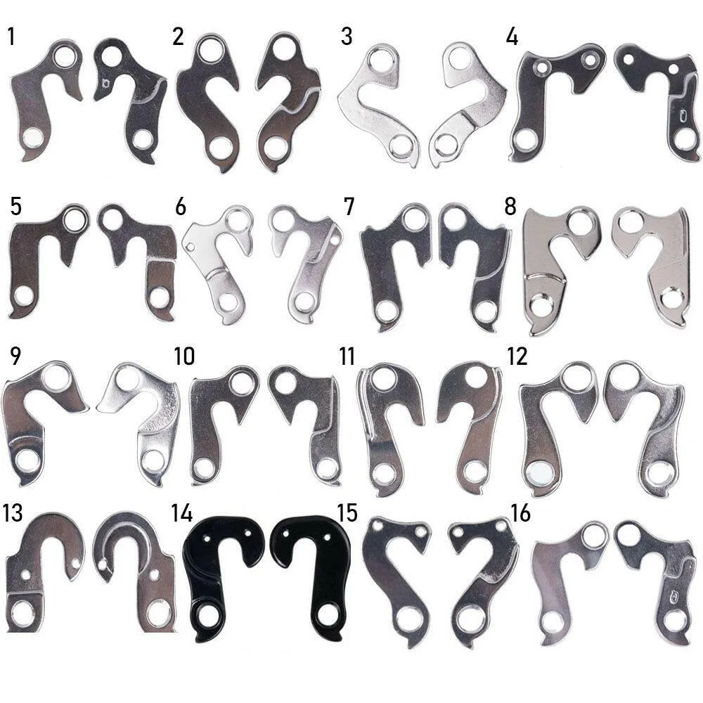 1-16 Number Universal MTB Road Bicycle Bike Alloy Rear Derailleur Hanger Racing Cycling Mountain Frame Gear Tail Hook Parts