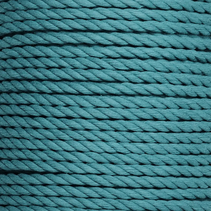 10mm Dip Dyed Cotton 3-Strand-Rope