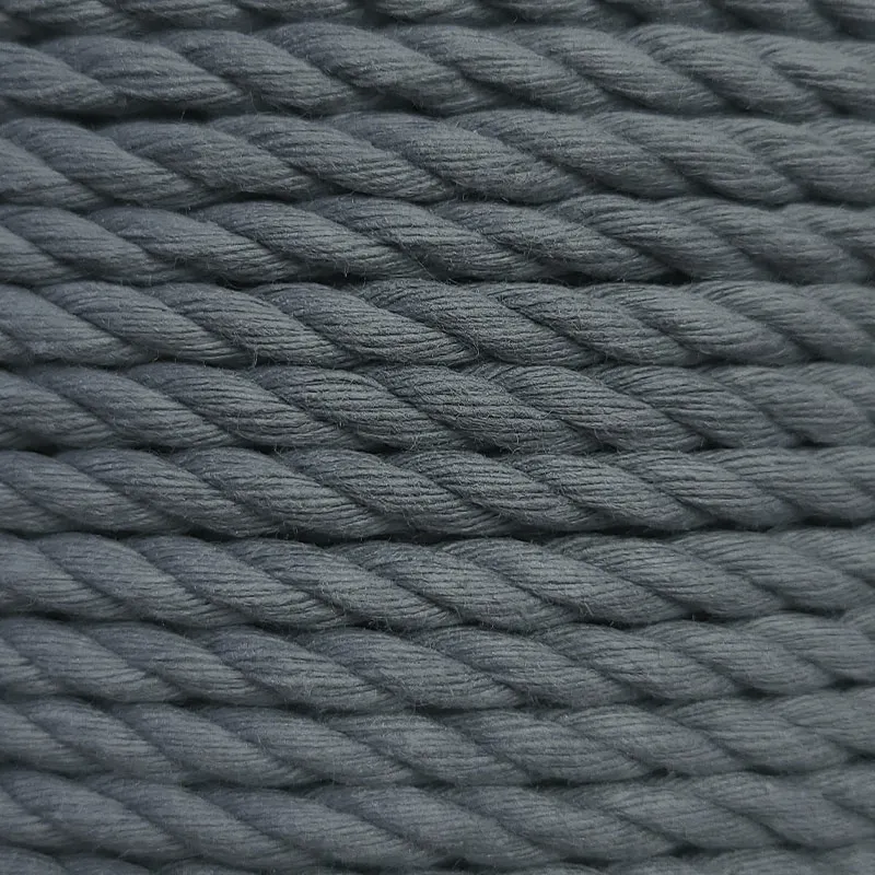 10mm Dip Dyed Cotton 3-Strand-Rope