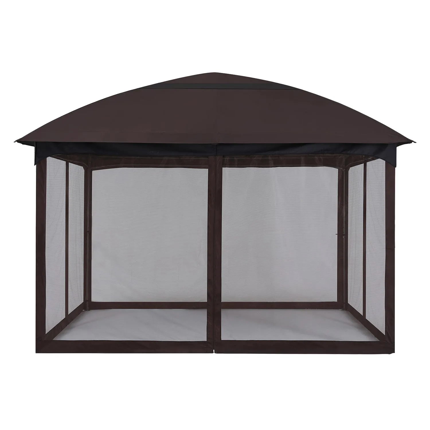 11x11/10x12 Soft Top Outdoor Garden Gazebo for Patios with Netting Walls