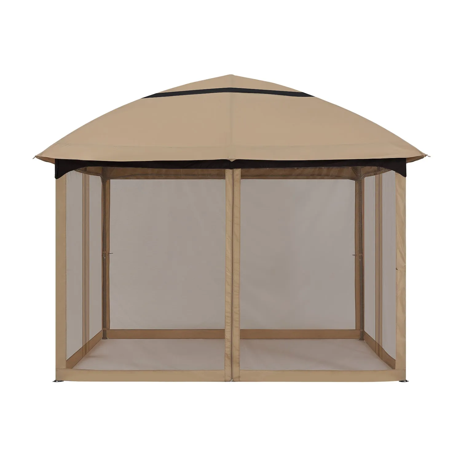 11x11/10x12 Soft Top Outdoor Garden Gazebo for Patios with Netting Walls