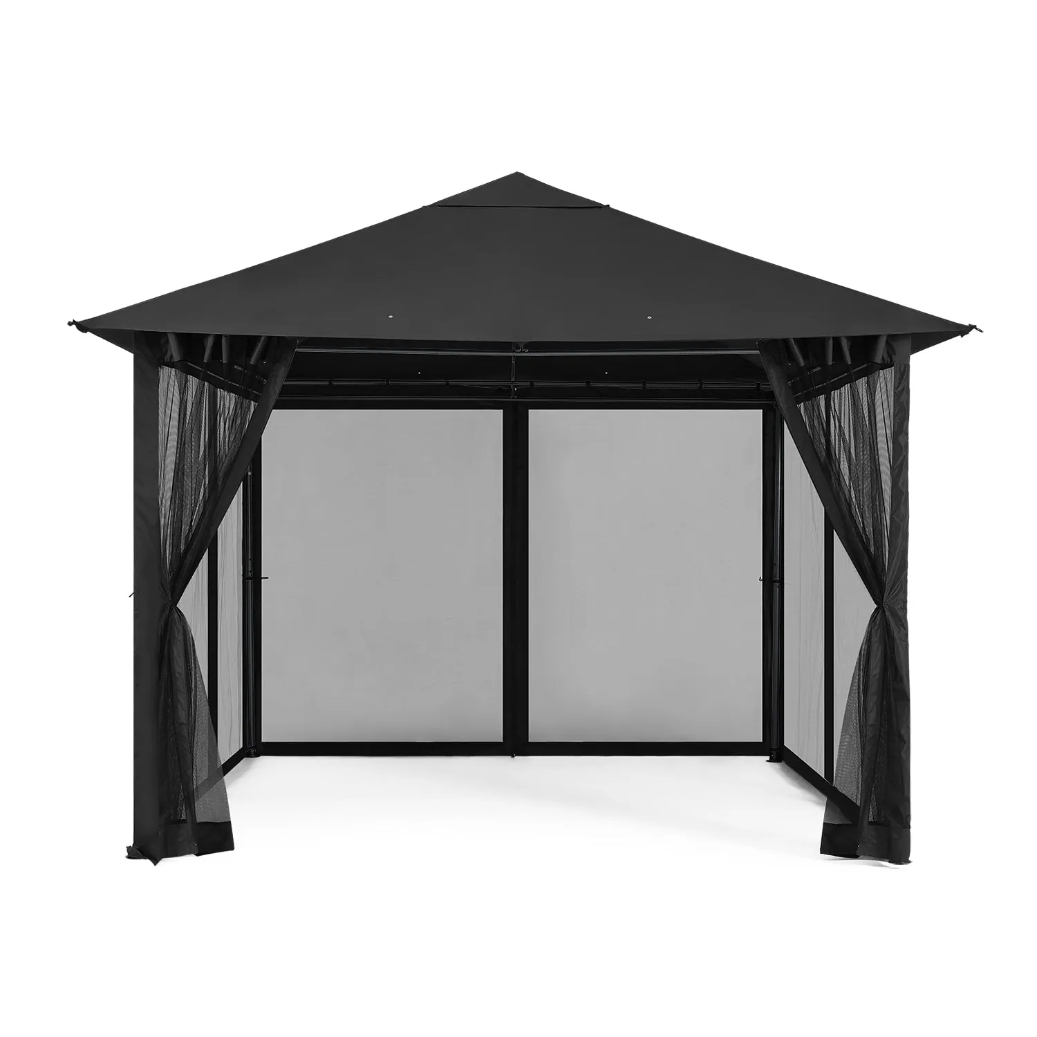 11x11FT Outdoor Patio Gazebo Canopy with Mosquito Netting