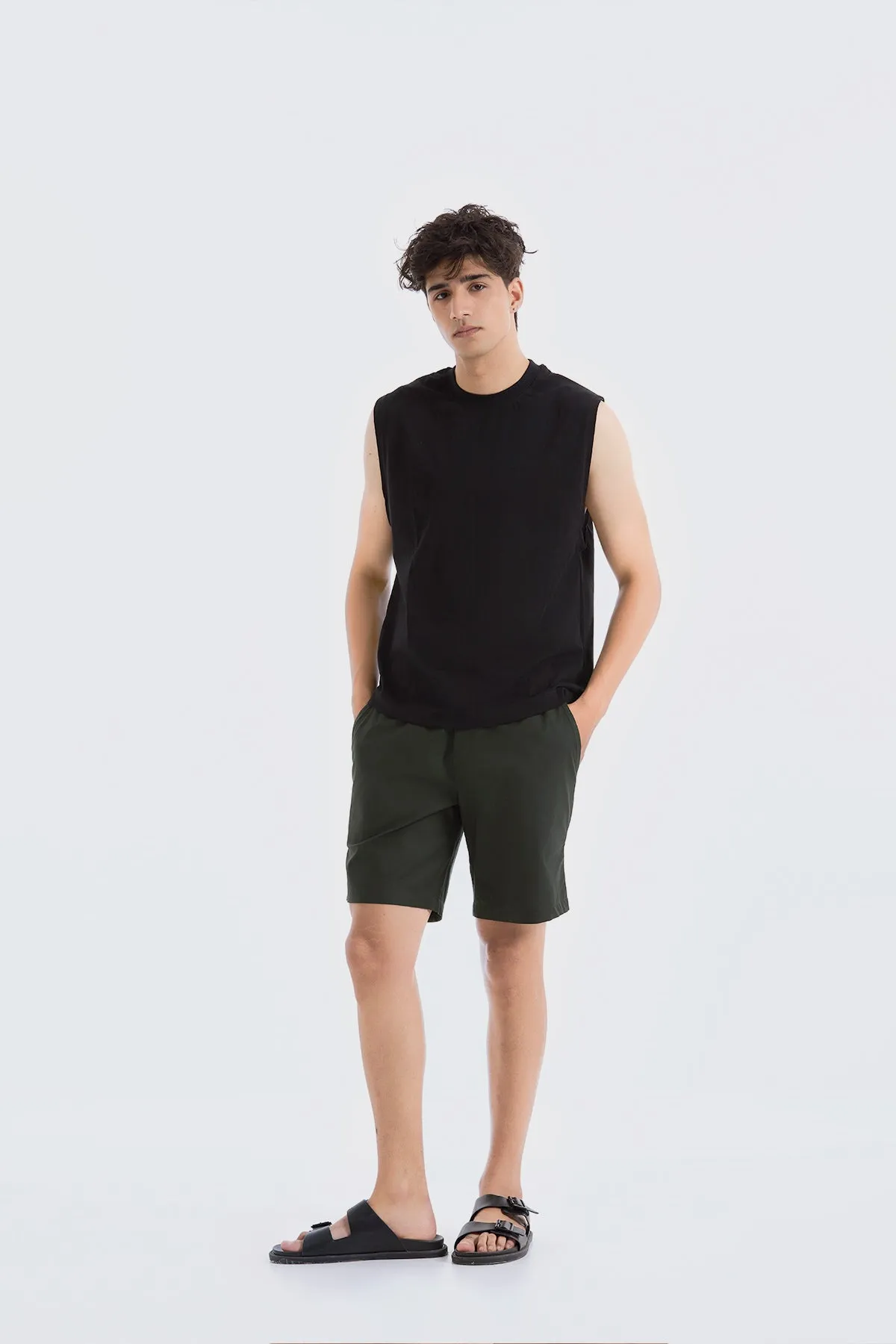 Air Olive Green Shorts