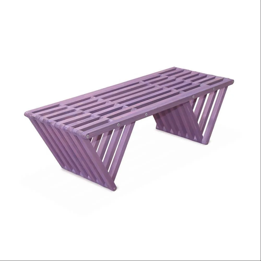 Backless Wood Bench L 54 x W 20 x H 17 inches