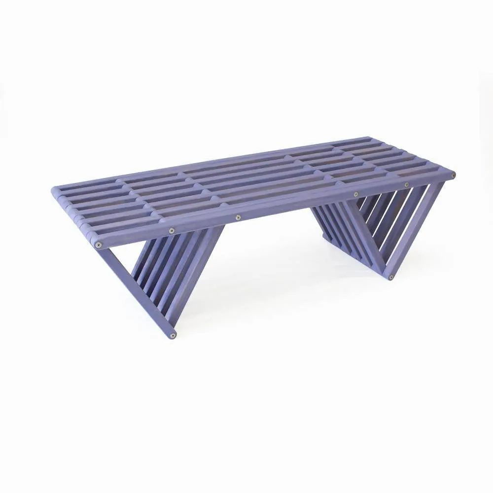 Backless Wood Bench L 54 x W 20 x H 17 inches