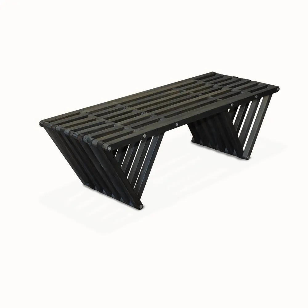 Backless Wood Bench L 54 x W 20 x H 17 inches