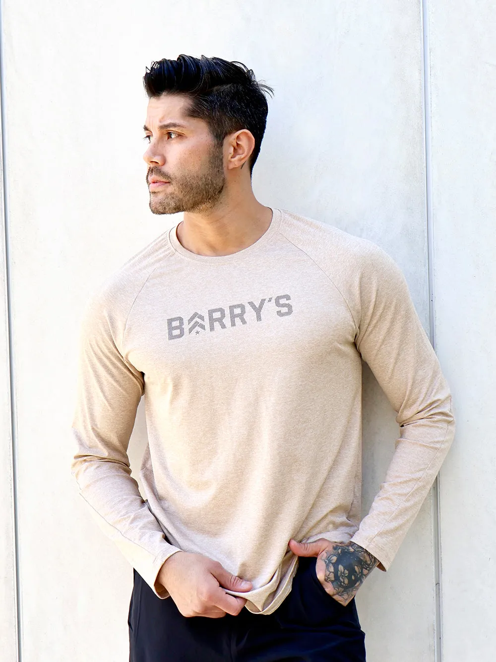 BARRY'S SAND ACTIVE LONG SLEEVE TOP