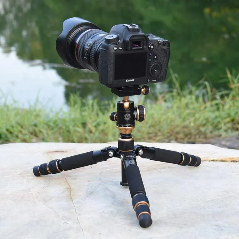 Beike QZSD Q166 Aluminium Mini Portable Tripod with Ball Head