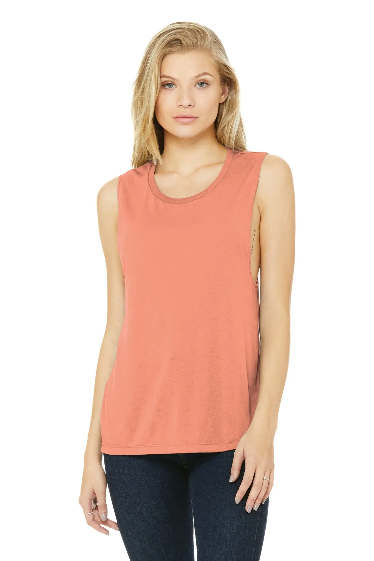 BELLA CANVAS Women's Flowy Scoop Muscle Tank