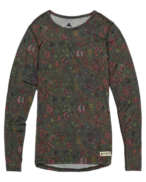 Burton Womens Midweight Merino Crew - Garden Print