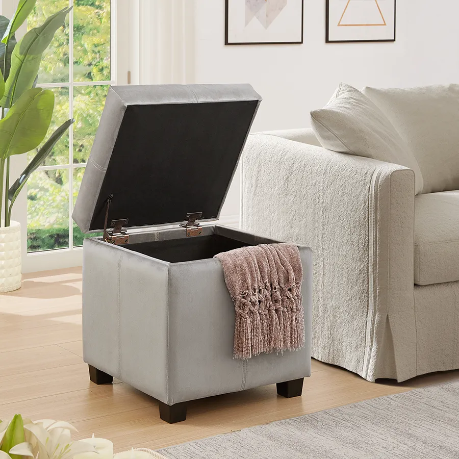 Chrisley Fabric Storage Ottoman