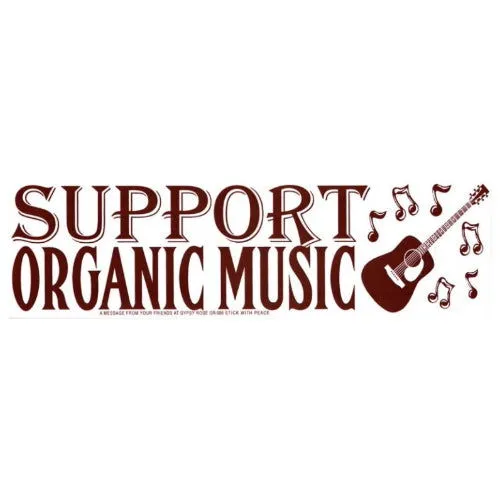 Community: Support Organic Music - Bumper Sticker