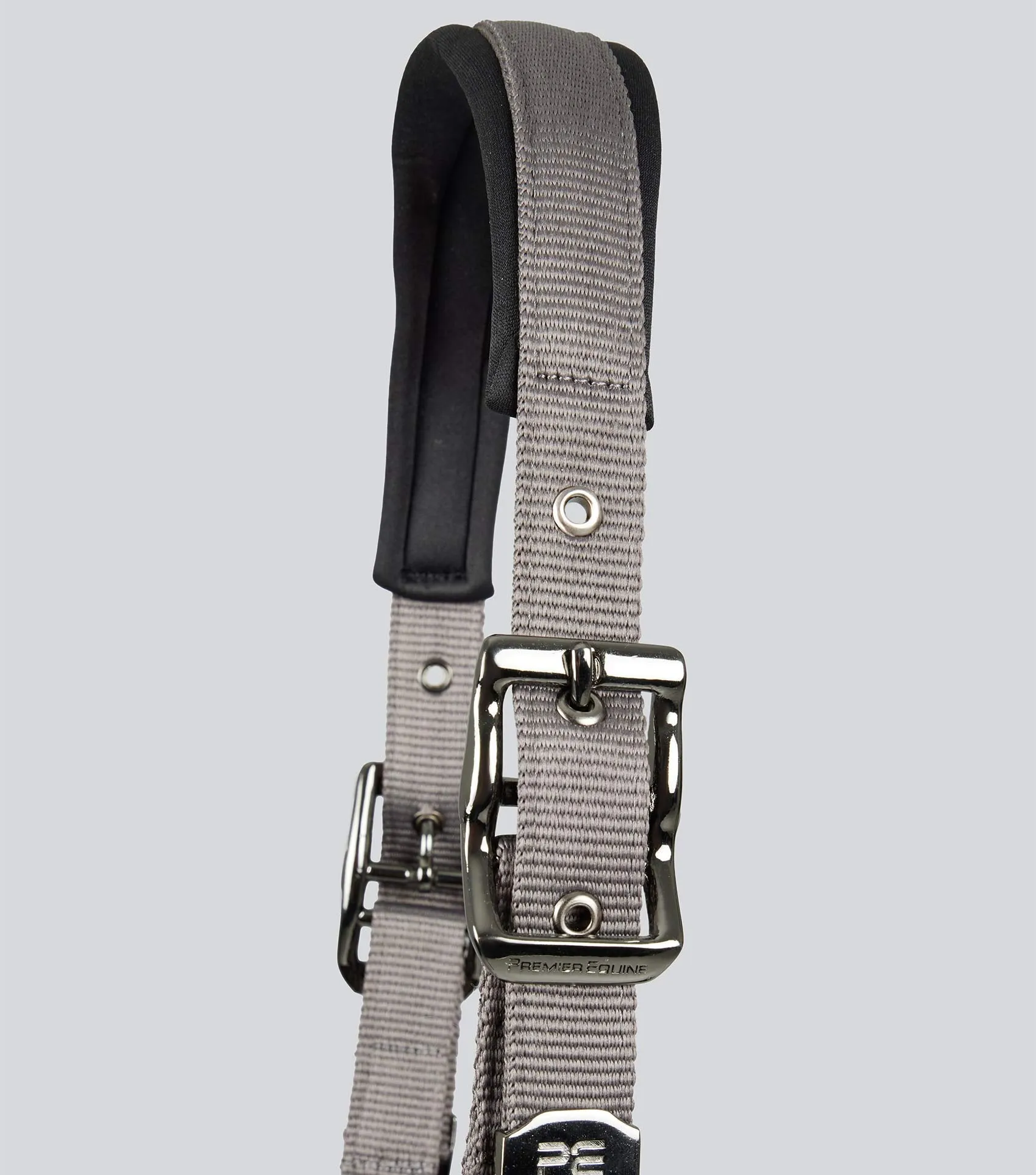 Corda Padded Head Collar with Lead Rope Grey