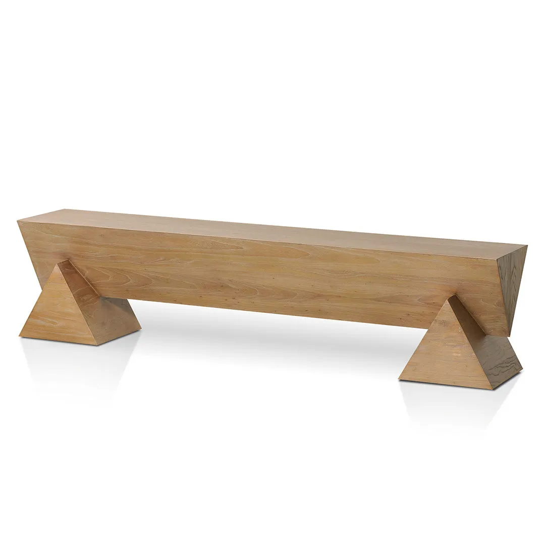 Davila 1.9m Elm Bench - Natural