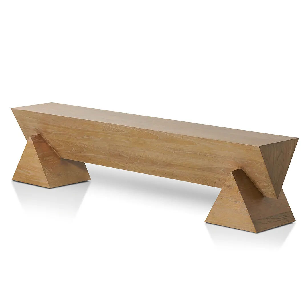 Davila 1.9m Elm Bench - Natural