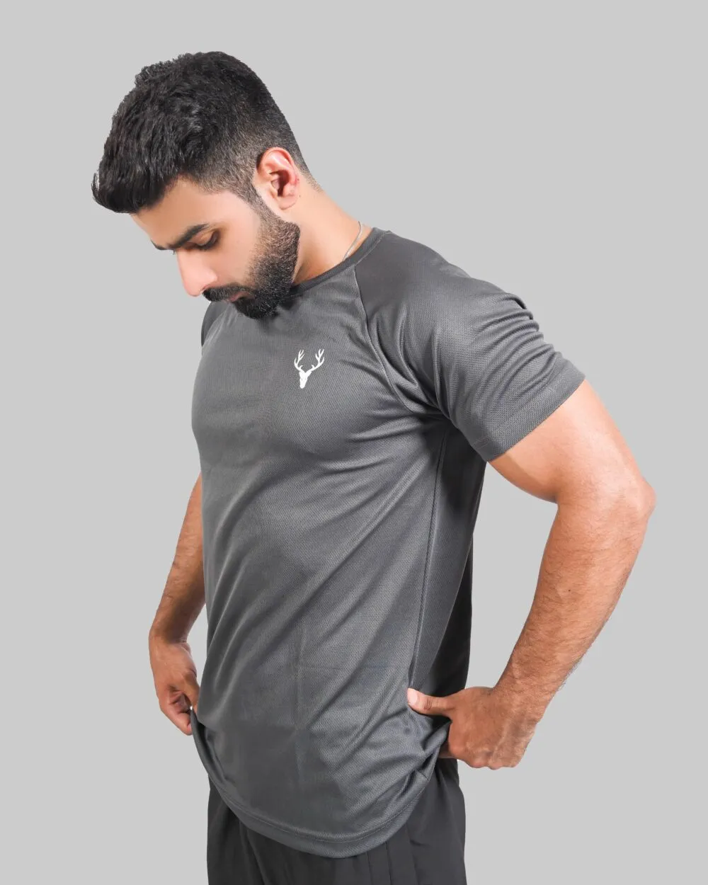 Dri-Fit Apex Raglan Tee 2.0 (CHARCOAL)