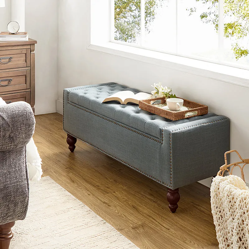 Eugen Upholstered Flip Top Storage Bench