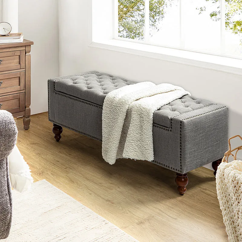 Eugen Upholstered Flip Top Storage Bench