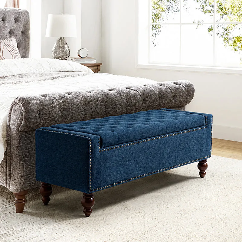 Eugen Upholstered Flip Top Storage Bench