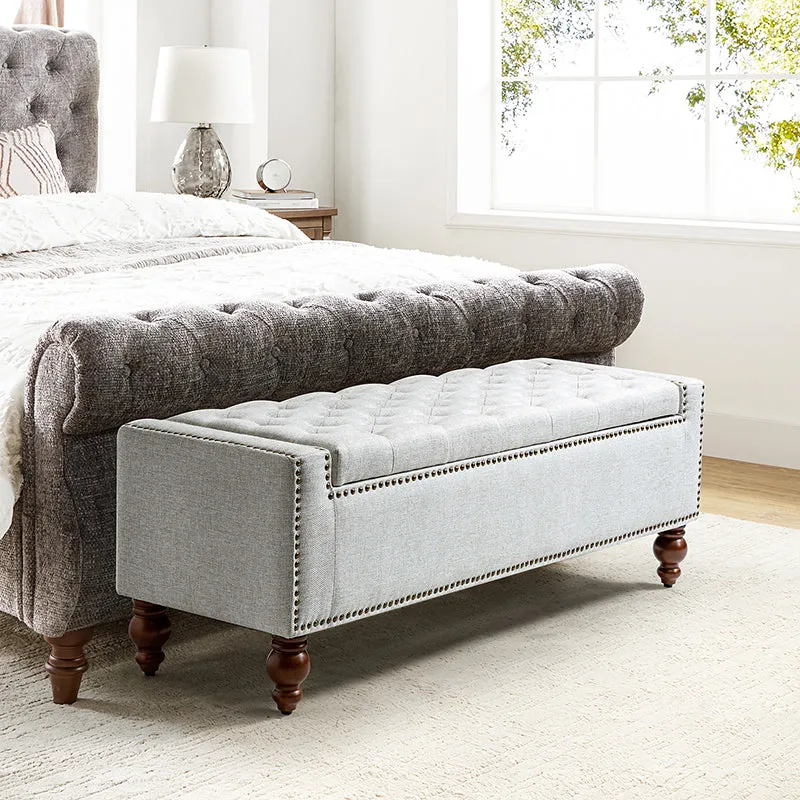 Eugen Upholstered Flip Top Storage Bench