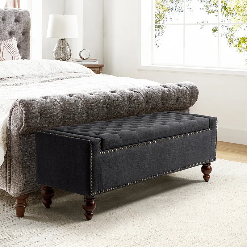 Eugen Upholstered Flip Top Storage Bench