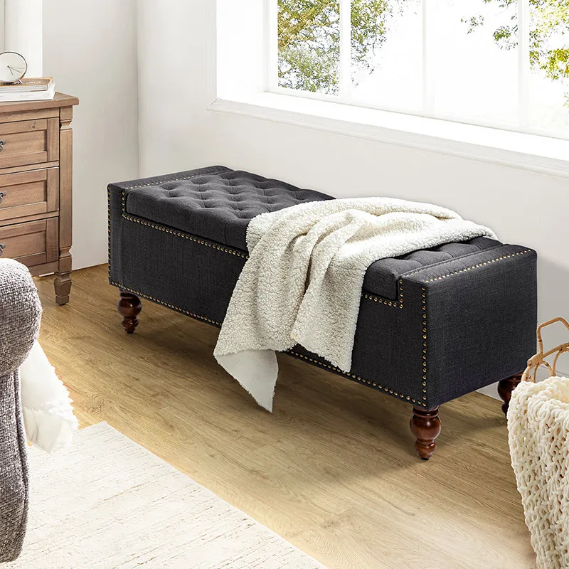 Eugen Upholstered Flip Top Storage Bench