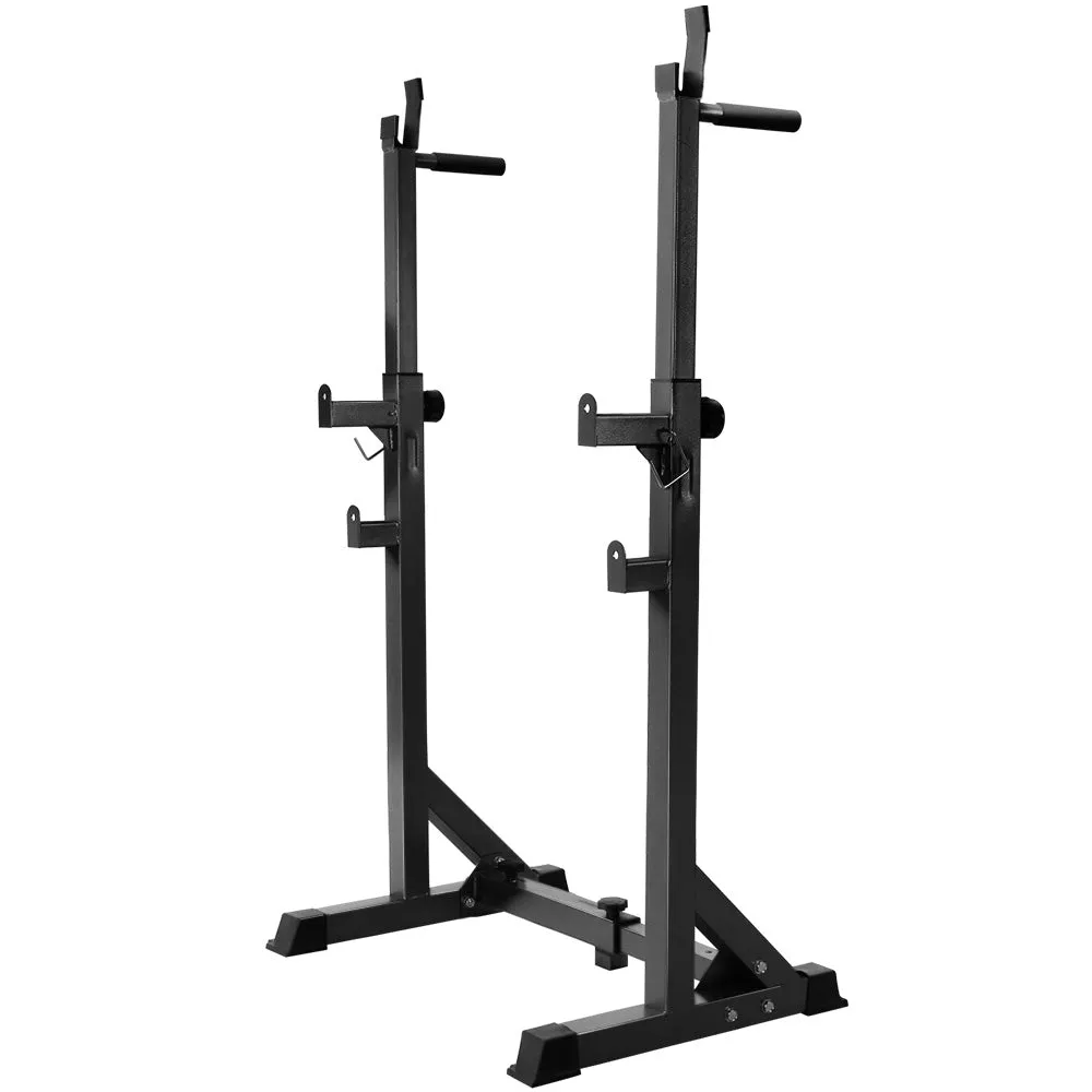 Everfit Squat Rack Pair Fitness Weight Lifting Gym Exercise Barbell Stand