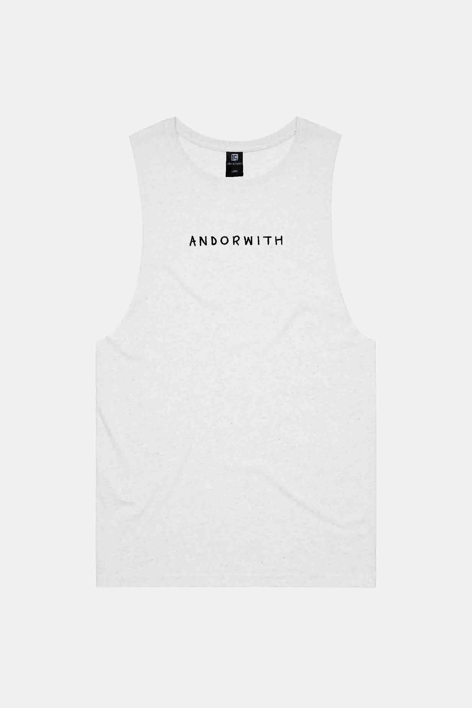 Family Muscle Tank White Marle