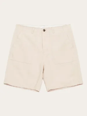 FLINT wide slub yarn shorts - GOTS/Vegan - Light feather gray