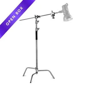 Generic Silver Heavy Duty Photographic C-Stand With Boom Arm (20kg Load) (OPEN BOX)