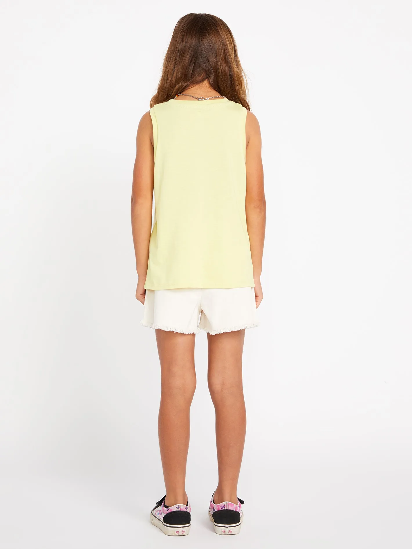 Girls Flexin Muscle Tank - Citron