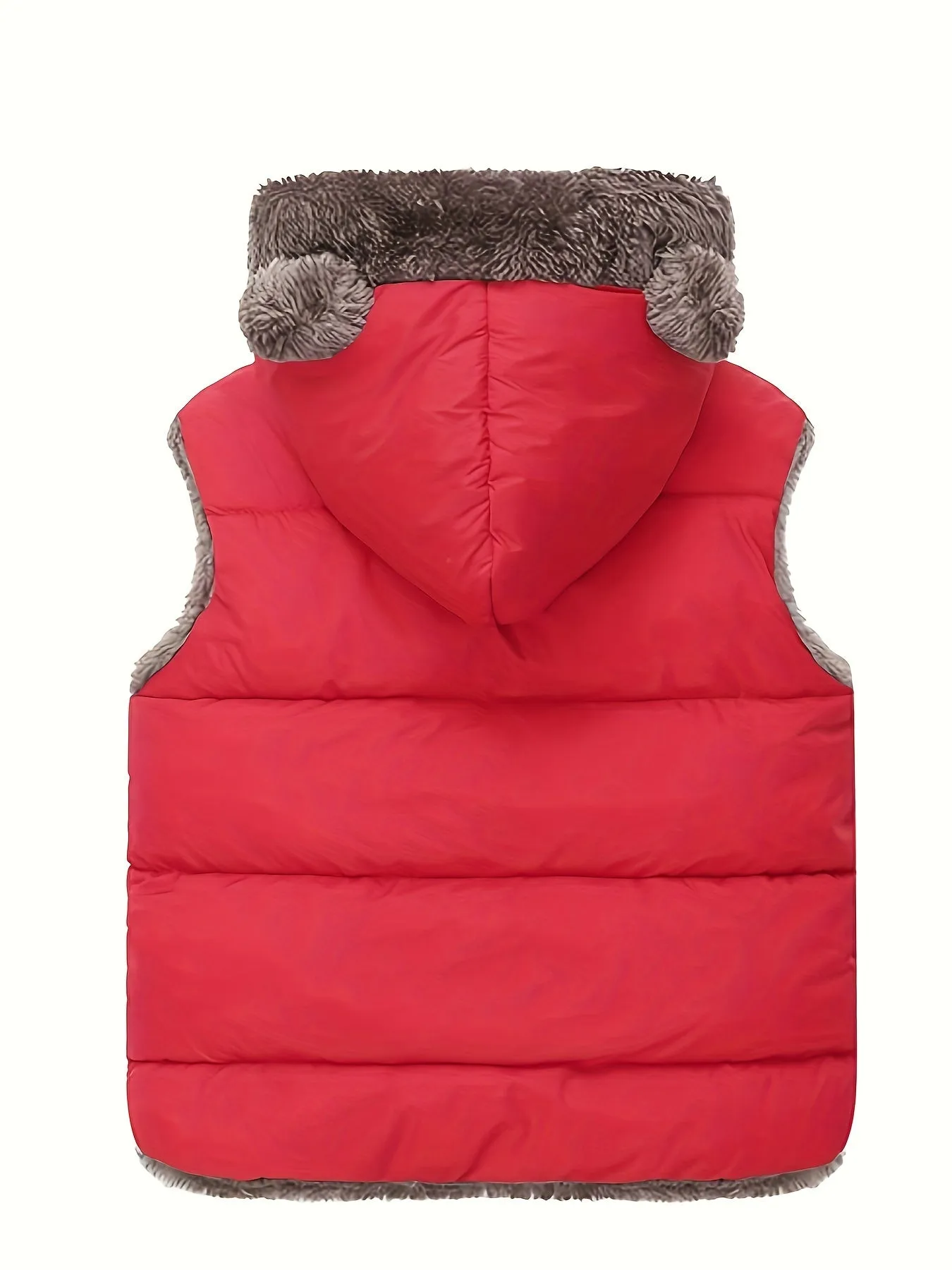 Girls Hooded Vest Winter Tops, Girl Clothing, FS