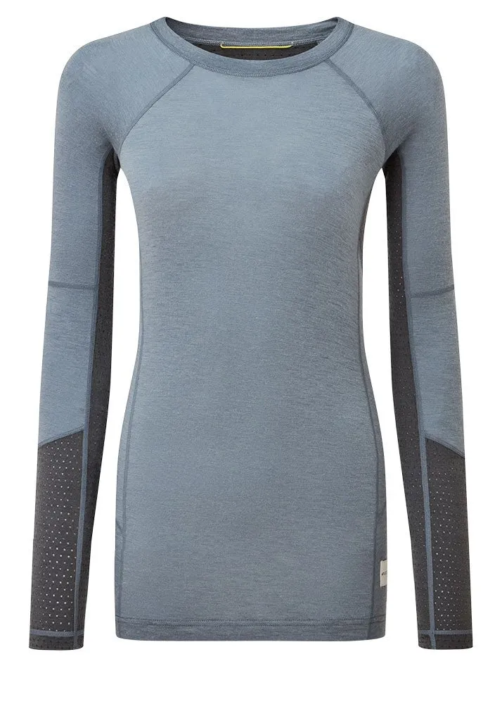 Goldhill 125 Zoned Crew Top - Storm Blue/Ash