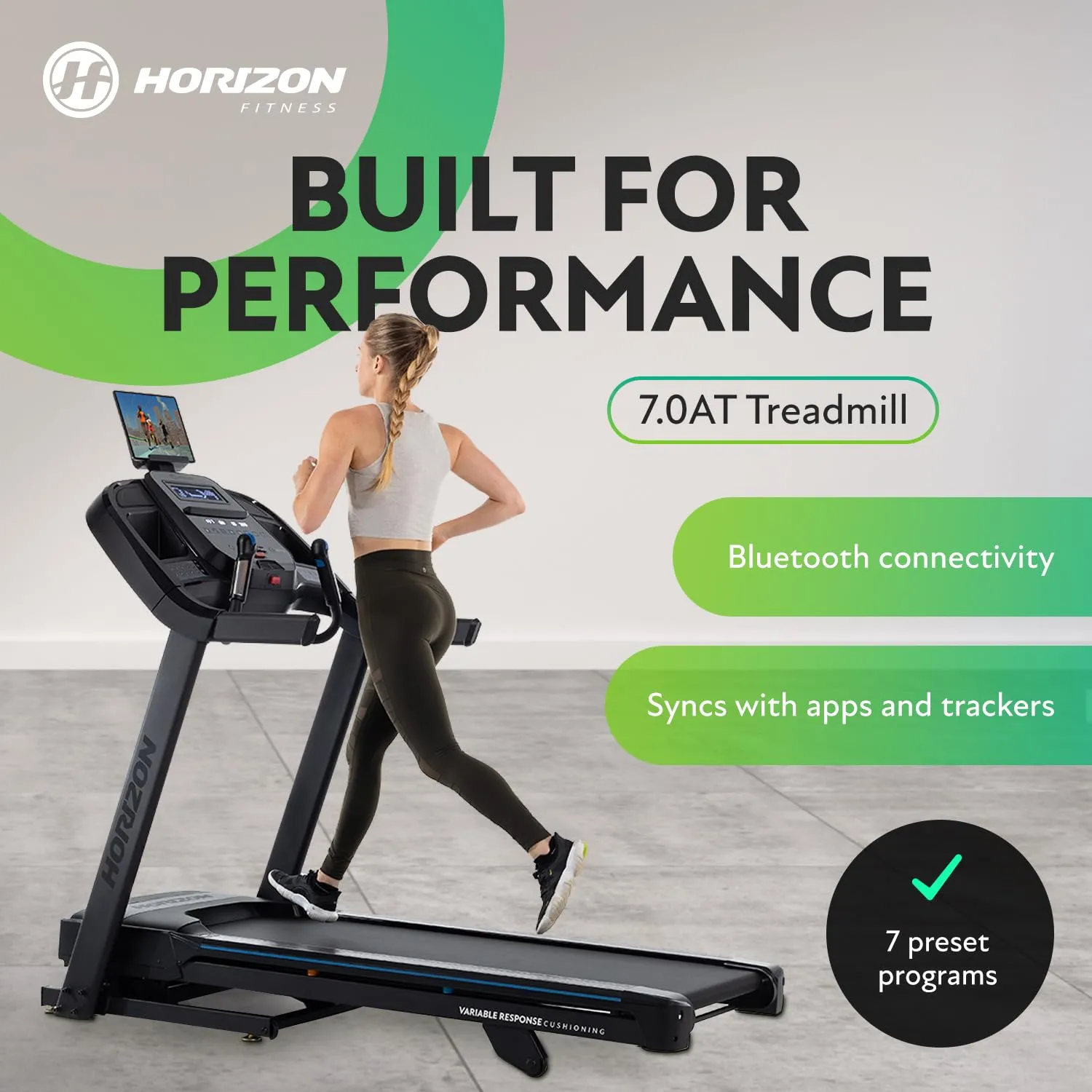 Grade A - Horizon 7.0AT @Zone Treadmil