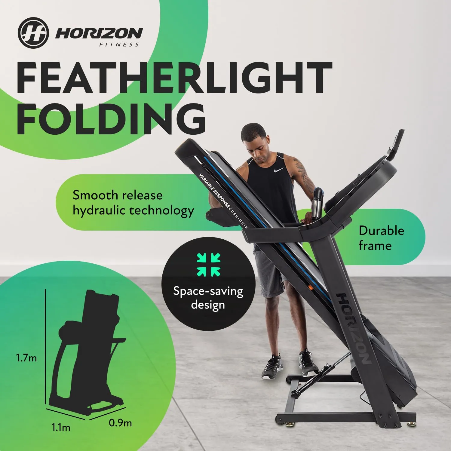 Grade A - Horizon 7.0AT @Zone Treadmil