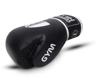 GREENHILL GYM PROFESSIONAL TRAINING MUAY THAI BOXING GLOVES Velcro Closure 8-14 oz Black