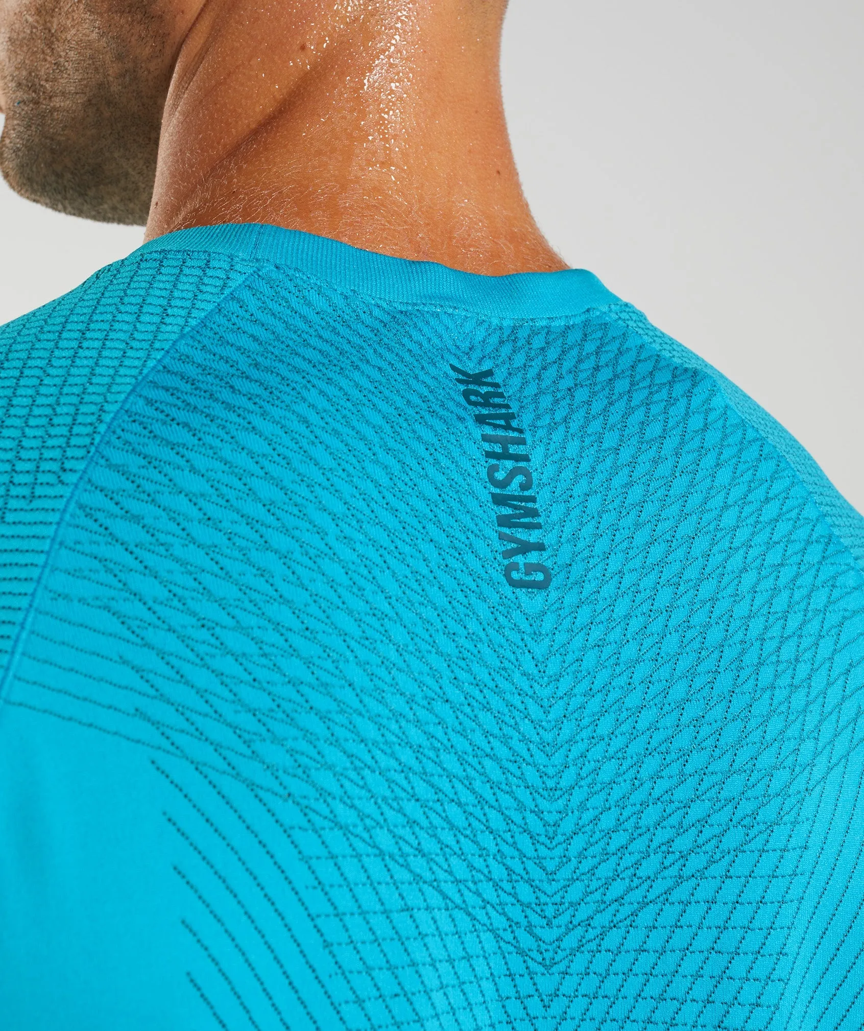 Gymshark Apex Seamless T-Shirt - Shark Blue/Atlantic Blue