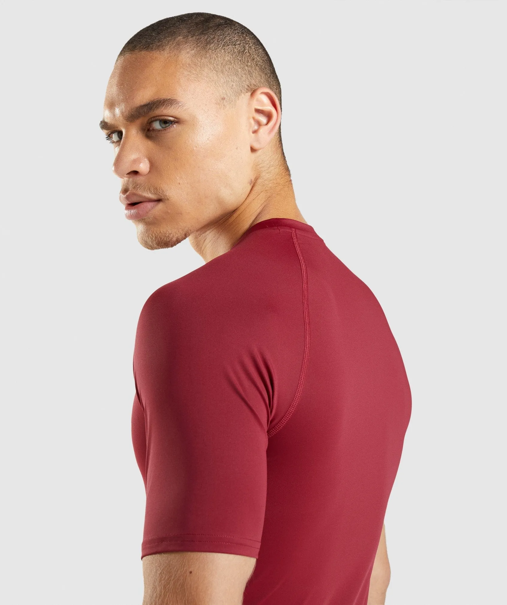 Gymshark Element Baselayer T-Shirt - Burgundy