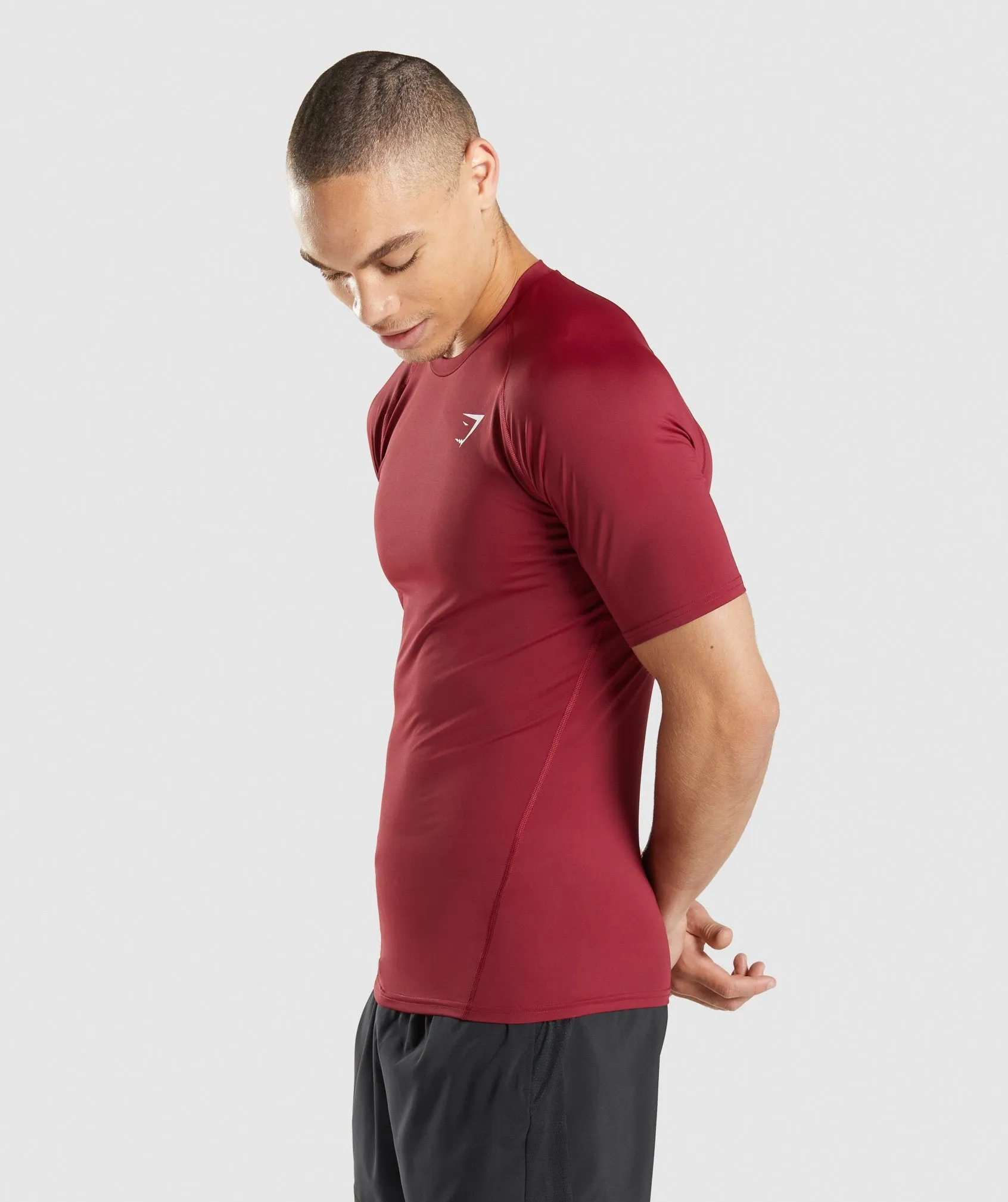 Gymshark Element Baselayer T-Shirt - Burgundy