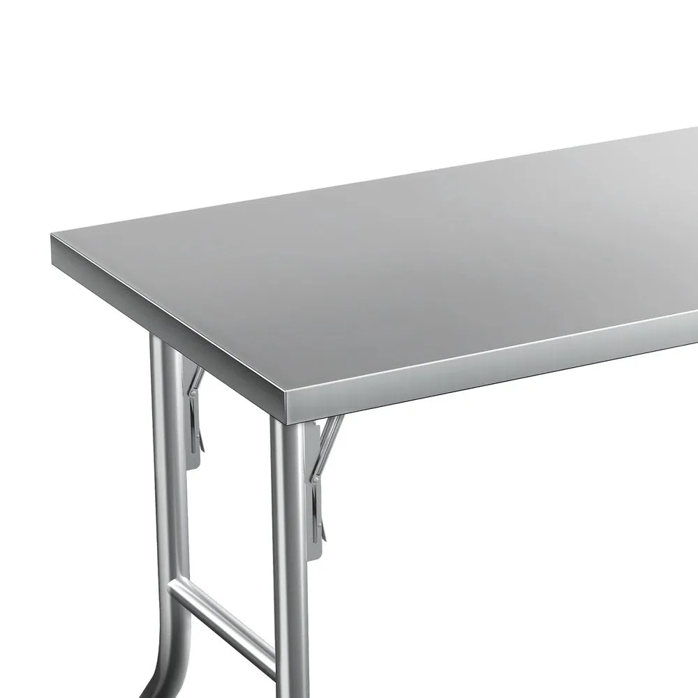 Heavy Duty Foldable Stainless Steel Kitchen Bench - Cefito