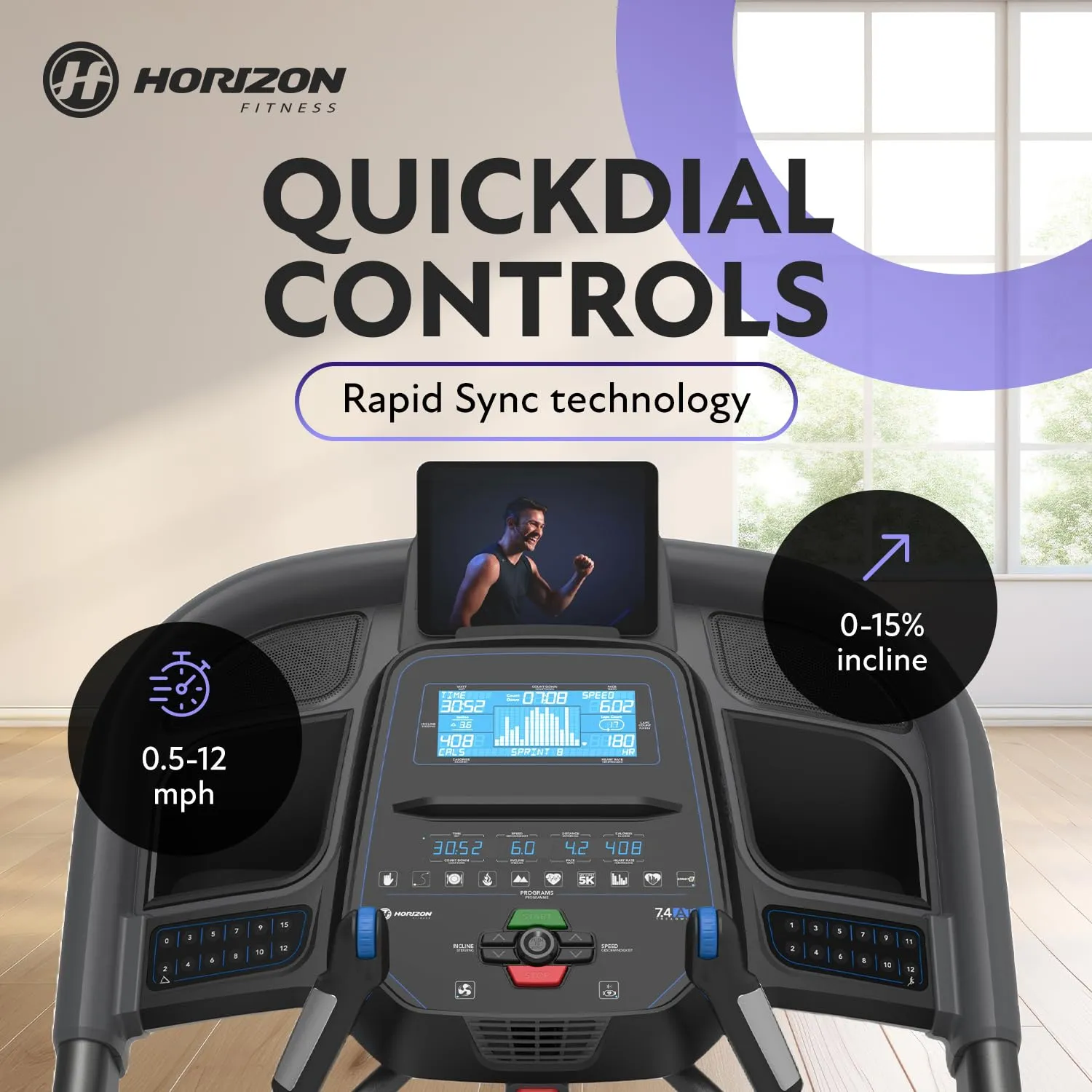 Horizon 7.4AT @Zone Treadmill