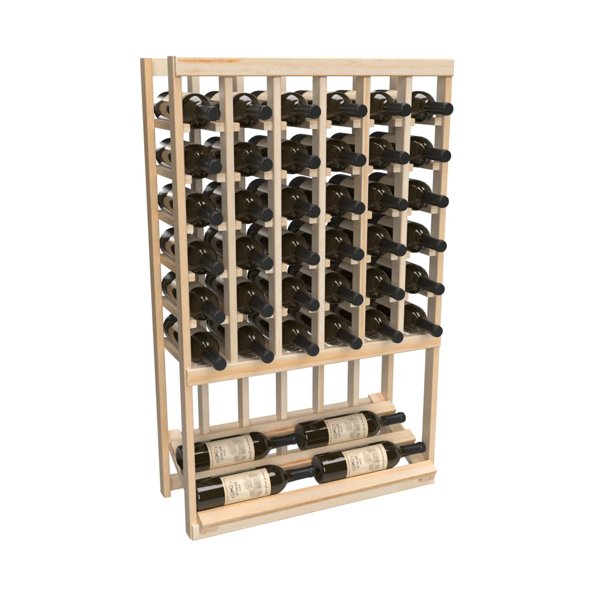 InstaCellar - 6 Column High Reveal Rack w/Side Display