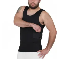 I.S.PRO USA Tactical Concealment Compression Muscle Tank Shirt Gun Holder MGT019 by InstantFigure INC