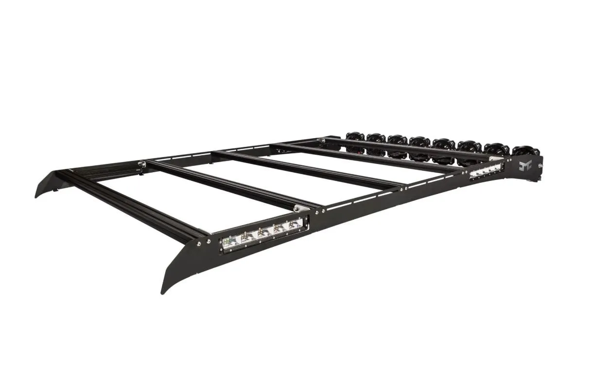 KC Hilites M-Rack 50" Gravity® LED Pro6 Roof Rack System- Side Blackout Plates - 2015  F150/Raptor (SuperCab)