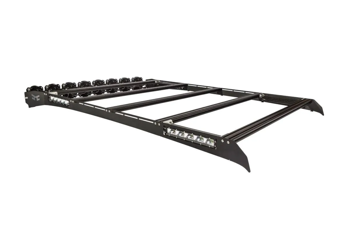 KC Hilites M-Rack 50" Gravity® LED Pro6 Roof Rack System- Side Blackout Plates - 2015  F150/Raptor (SuperCab)