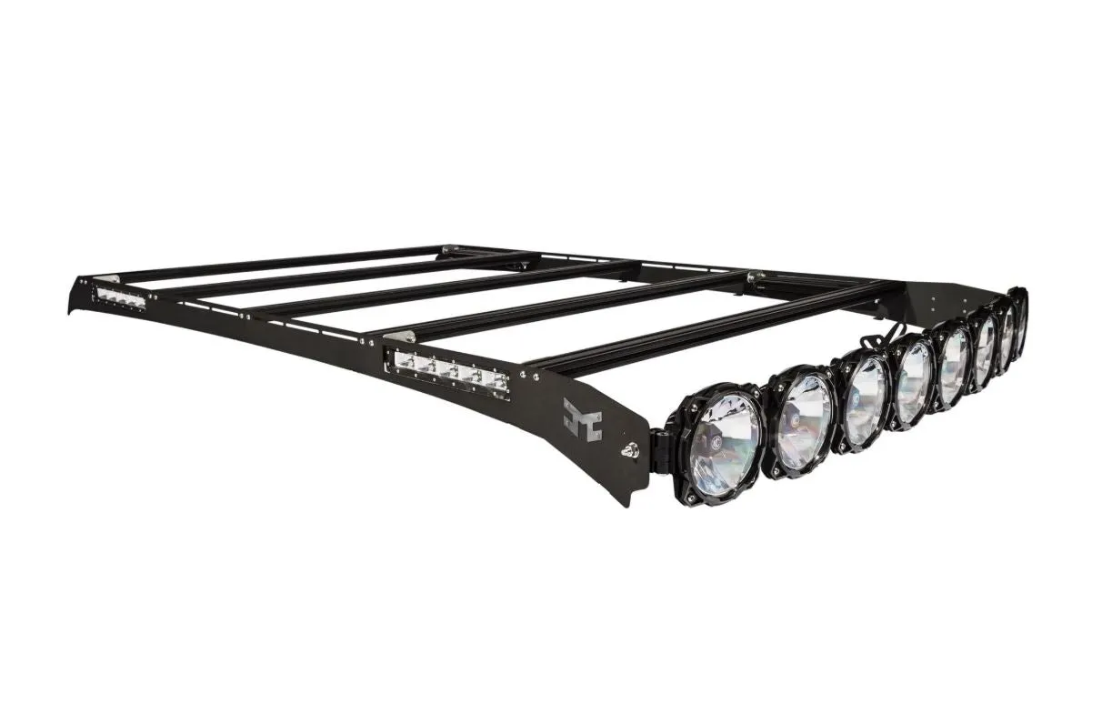 KC Hilites M-Rack 50" Gravity® LED Pro6 Roof Rack System- Side Blackout Plates - 2015  F150/Raptor (SuperCab)