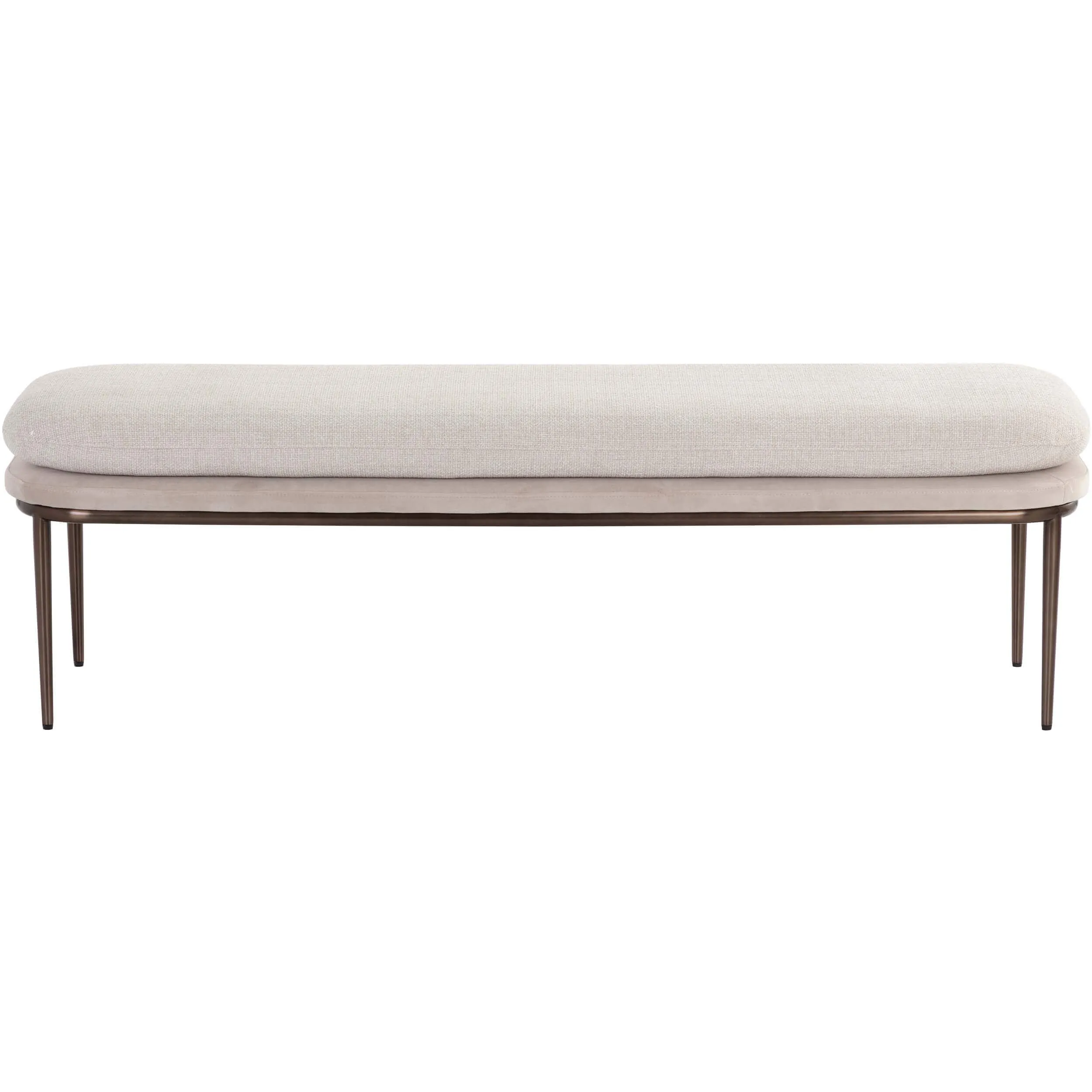 Koffi Bench, Meg Taupe/Chacha Cream