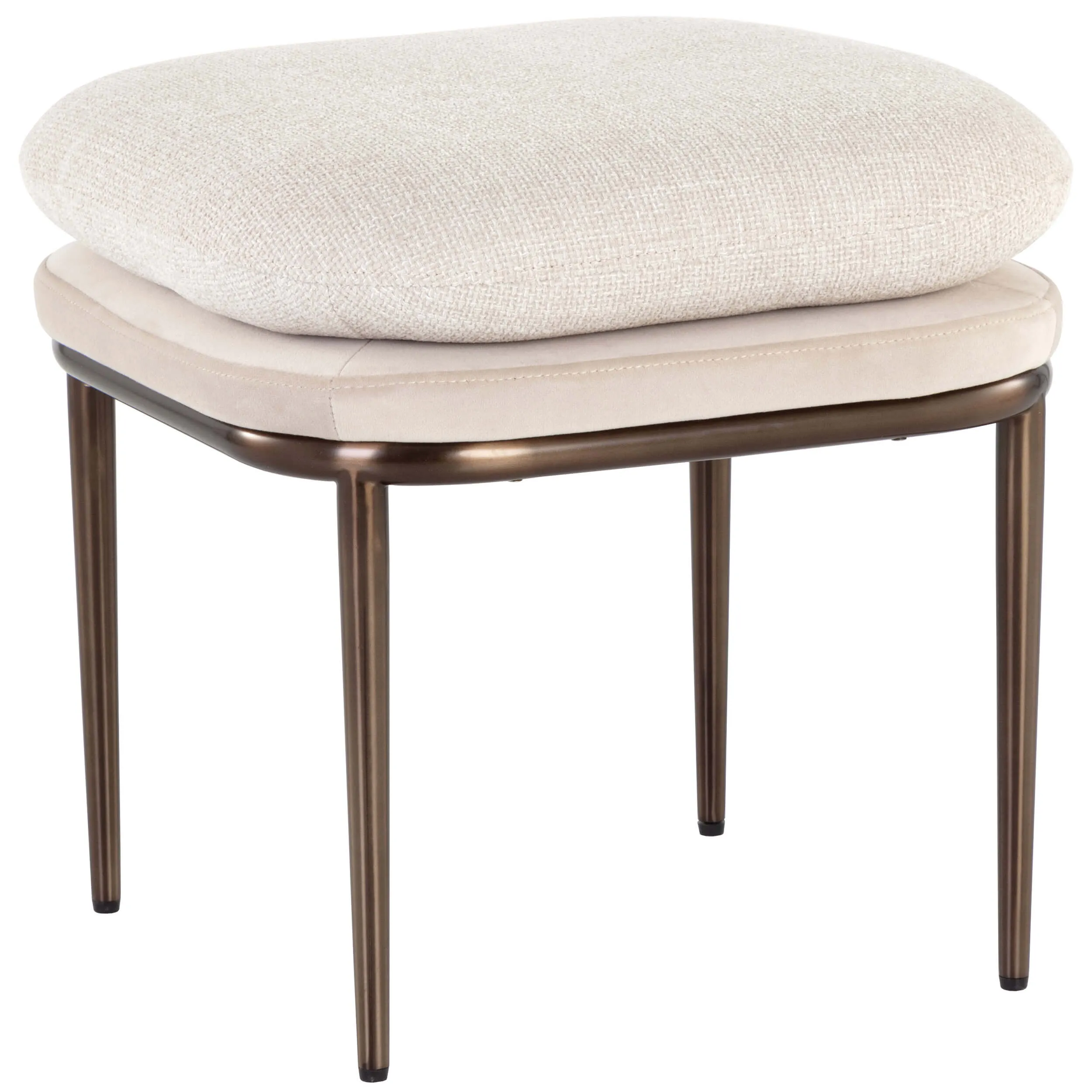 Koffi Stool, Meg Taupe/Chacha Cream