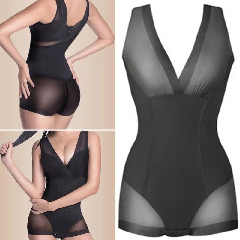 Ladies Briefs Shapewear Tummy Bodysuit Full Body Shaper Underwear Vest Bodysuits