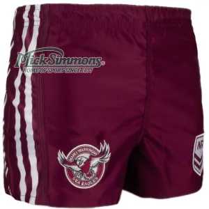 Manly Sea Eagles NRL Supporter Rugby League Footy Mens Shorts